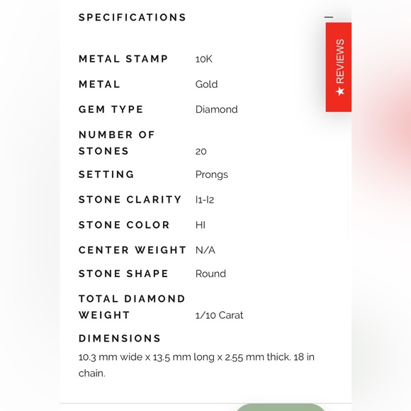 Solid 10k Gold Natural Diamond Lined Cross pendant with solid 10k chain, stamped - Picture 4 of 6